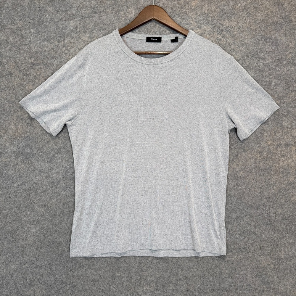 Theory Modal Blend T Shirt Mens Large Crewneck Soft Breathable Knit Tee